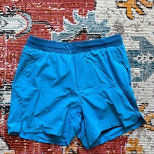 TEN THOUSAND AQUA BLUE LINED 5" INSEAM SET SHORT SIZE M